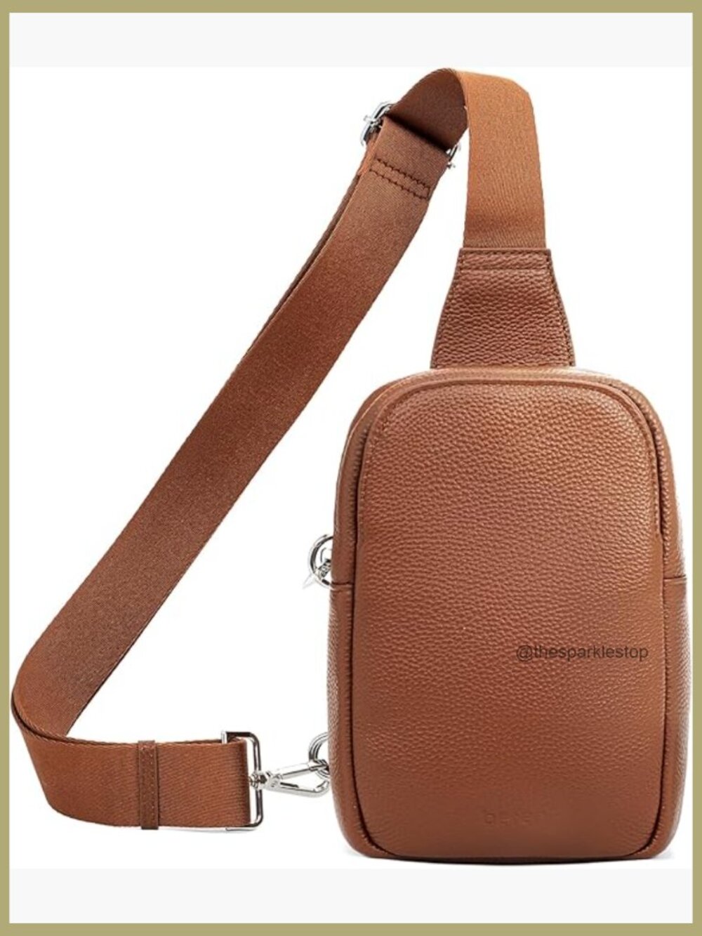 Genuine Leather Anti Theft RFID Crossbody Sling Bag